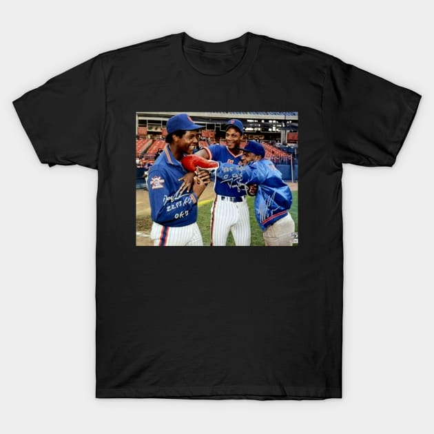 First Dwight Gooden Darryl Strawberry And Mike 'Tyson T-Shirt by What The Omen